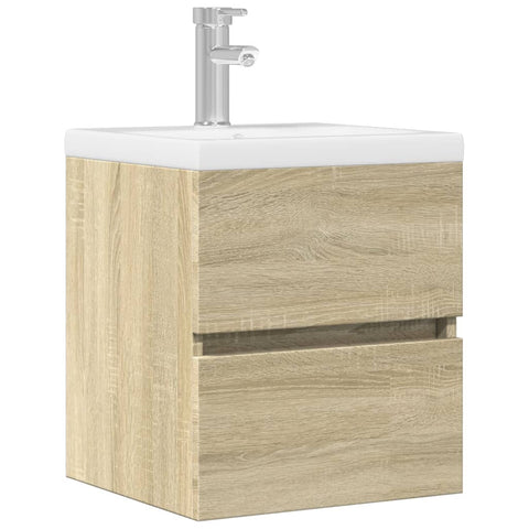 vidaXL Sink Cabinet Sonoma Oak 41x38.5x45 cm Engineered Wood
