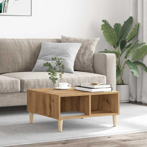 vidaXL Coffee Table Artisan Oak 60x60x30 cm Engineered Wood