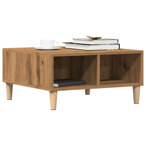 vidaXL Coffee Table Artisan Oak 60x60x30 cm Engineered Wood