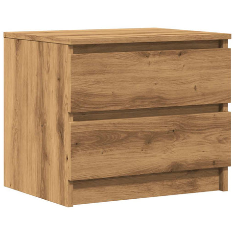 vidaXL Bedside Cabinet Artisan Oak 50x40x43.5 cm Engineered Wood