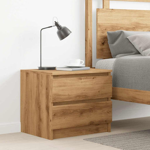 vidaXL Bedside Cabinet Artisan Oak 50x40x43.5 cm Engineered Wood