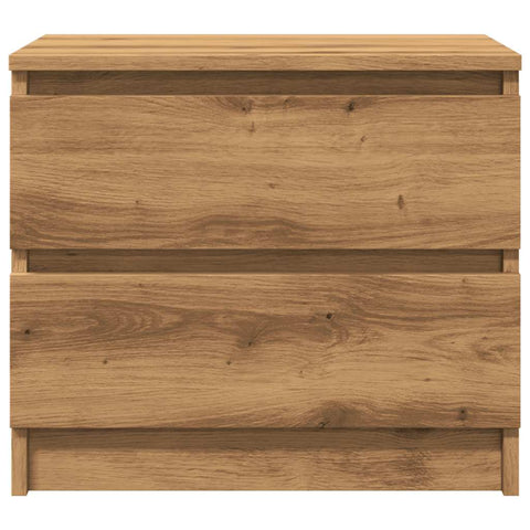 vidaXL Bedside Cabinet Artisan Oak 50x40x43.5 cm Engineered Wood