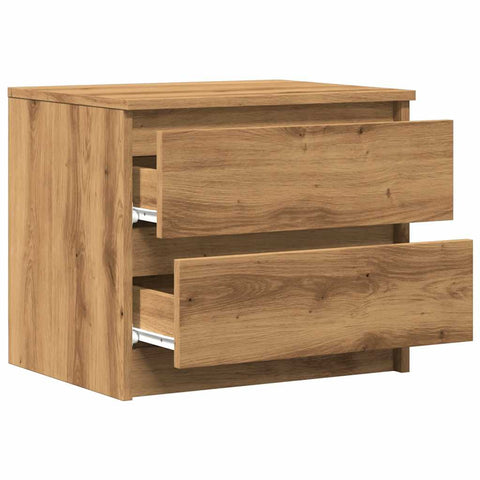 vidaXL Bedside Cabinet Artisan Oak 50x40x43.5 cm Engineered Wood