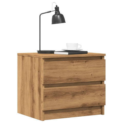 vidaXL Bedside Cabinet Artisan Oak 50x40x43.5 cm Engineered Wood