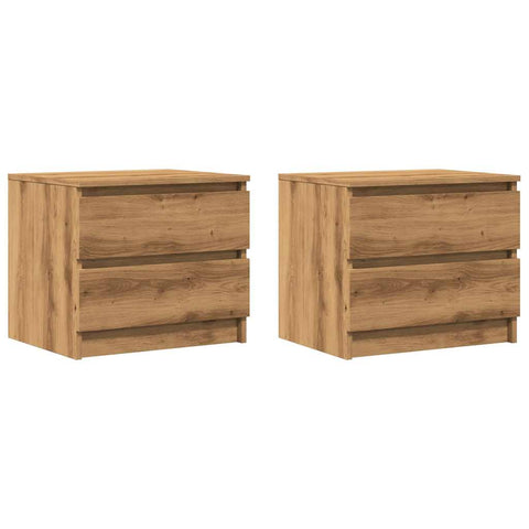 vidaXL Bedside Cabinets 2 pcs Artisan Oak 50x40x43.5 cm Engineered Wood