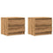 vidaXL Bedside Cabinets 2 pcs Artisan Oak 50x40x43.5 cm Engineered Wood