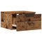 vidaXL Wall-mounted Bedside Cabinet Old Wood 34x30x20 cm