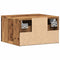 vidaXL Wall-mounted Bedside Cabinet Old Wood 34x30x20 cm