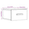 vidaXL Wall-mounted Bedside Cabinets 2 pcs Old Wood 35x35x20 cm