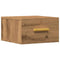 vidaXL Wall-mounted Bedside Cabinet Artisan Oak 35x35x20 cm
