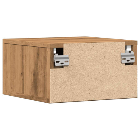 vidaXL Wall-mounted Bedside Cabinets 2 pcs Artisan Oak 35x35x20 cm