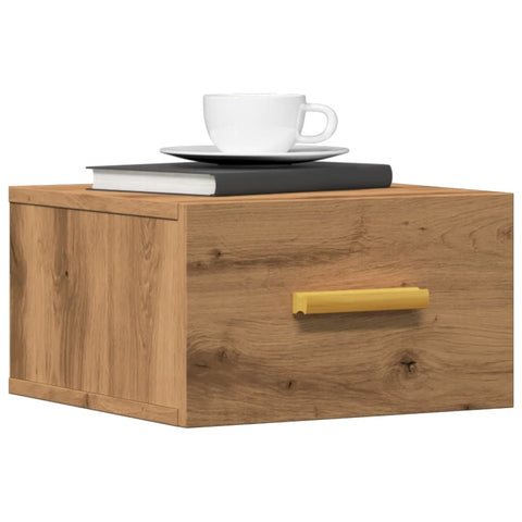 vidaXL Wall-mounted Bedside Cabinets 2 pcs Artisan Oak 35x35x20 cm