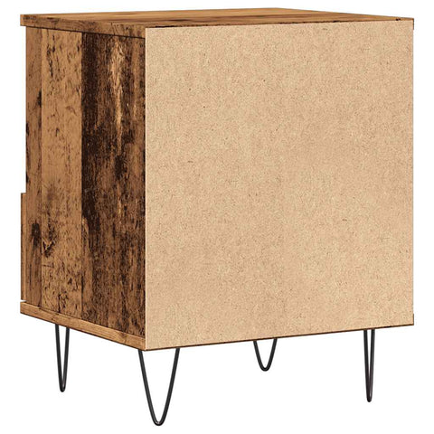 vidaXL Bedside Cabinet Old Wood 40x35x50 cm Engineered Wood