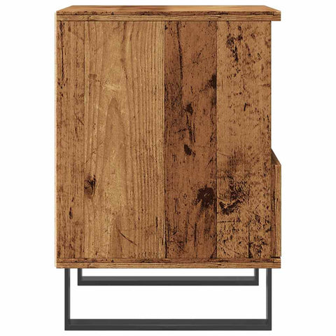 vidaXL Bedside Cabinet Old Wood 40x35x50 cm Engineered Wood