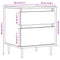 vidaXL Bedside Cabinet Old Wood 40x35x50 cm Engineered Wood