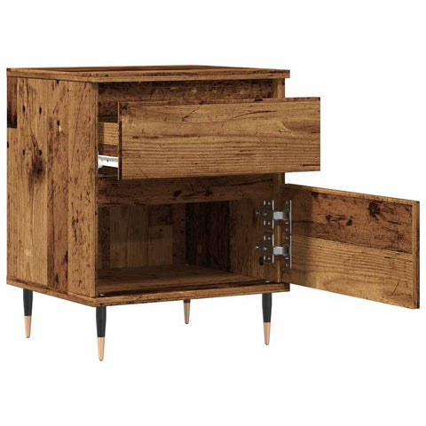 vidaXL Bedside Cabinets 2 pcs Old Wood 40x35x50 cm Engineered Wood