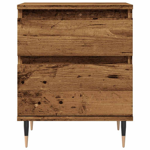 vidaXL Bedside Cabinets 2 pcs Old Wood 40x35x50 cm Engineered Wood