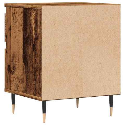 vidaXL Bedside Cabinets 2 pcs Old Wood 40x35x50 cm Engineered Wood