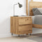 vidaXL Bedside Cabinet Artisan Oak 40x35x50 cm Engineered Wood