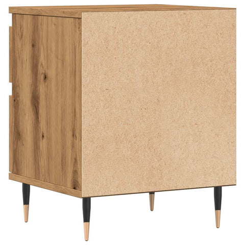 vidaXL Bedside Cabinet Artisan Oak 40x35x50 cm Engineered Wood