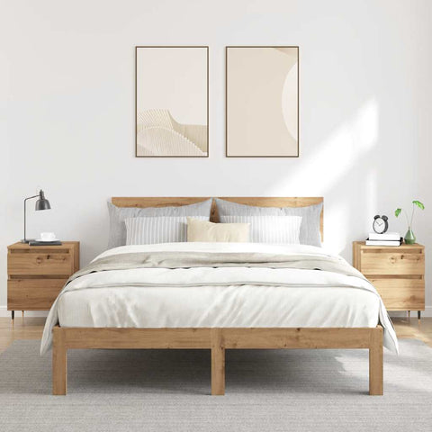 vidaXL Bedside Cabinets 2 pcs Artisan Oak 40x35x50 cm Engineered Wood