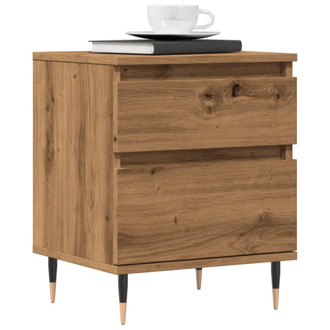 vidaXL Bedside Cabinets 2 pcs Artisan Oak 40x35x50 cm Engineered Wood