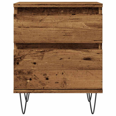 vidaXL Bedside Cabinet Old Wood 40x35x50 cm Engineered Wood