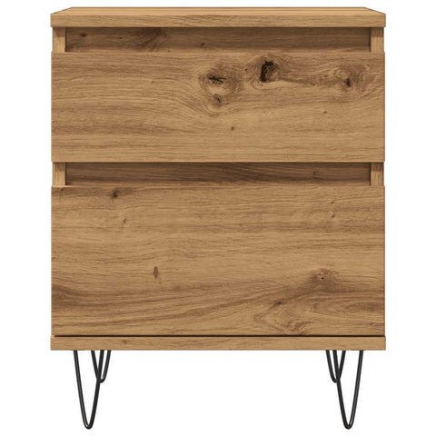 vidaXL Bedside Cabinet Artisan Oak 40x35x50 cm Engineered Wood
