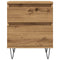 vidaXL Bedside Cabinet Artisan Oak 40x35x50 cm Engineered Wood