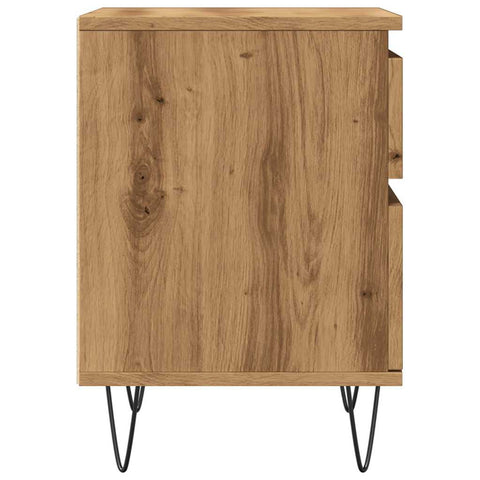 vidaXL Bedside Cabinet Artisan Oak 40x35x50 cm Engineered Wood