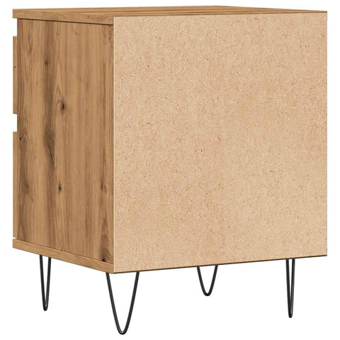 vidaXL Bedside Cabinet Artisan Oak 40x35x50 cm Engineered Wood