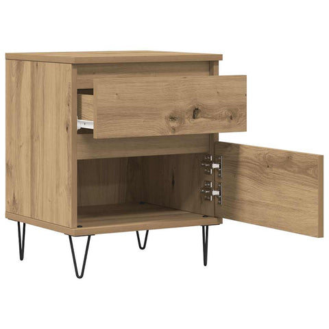 vidaXL Bedside Cabinets 2 pcs Artisan Oak 40x35x50 cm Engineered Wood
