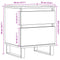 vidaXL Bedside Cabinet Old Wood 40x35x50 cm Engineered Wood