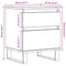 vidaXL Bedside Cabinets 2 pcs Old Wood 40x35x50 cm Engineered Wood