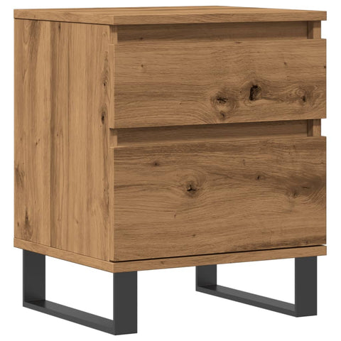 vidaXL Bedside Cabinet Artisan Oak 40x35x50 cm Engineered Wood