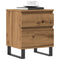 vidaXL Bedside Cabinet Artisan Oak 40x35x50 cm Engineered Wood
