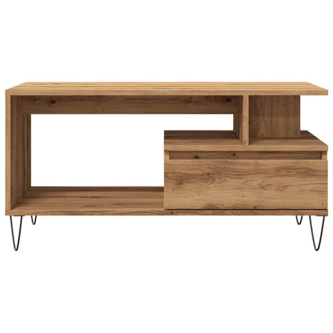 vidaXL Coffee Table Artisan Oak 90x49x45 cm Engineered Wood