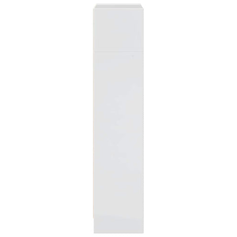 vidaXL Bookcase High Gloss White 40x24x109 cm Engineered Wood