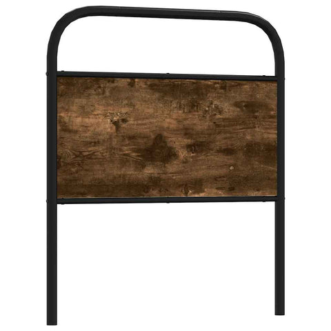 vidaXL Headboard Smoked Oak 75 cm Steel and Engineered Wood
