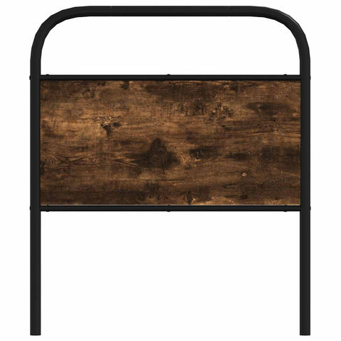 vidaXL Headboard Smoked Oak 80 cm Steel and Engineered Wood