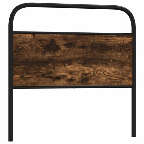 vidaXL Headboard Smoked Oak 107 cm Steel and Engineered Wood
