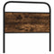 vidaXL Headboard Smoked Oak 107 cm Steel and Engineered Wood