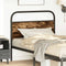 vidaXL Headboard Smoked Oak 107 cm Steel and Engineered Wood