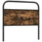 vidaXL Headboard Smoked Oak 107 cm Steel and Engineered Wood