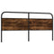 vidaXL Headboard Smoked Oak 190 cm Steel and Engineered Wood