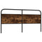 vidaXL Headboard Smoked Oak 190 cm Steel and Engineered Wood