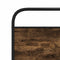 vidaXL Headboard Smoked Oak 190 cm Steel and Engineered Wood