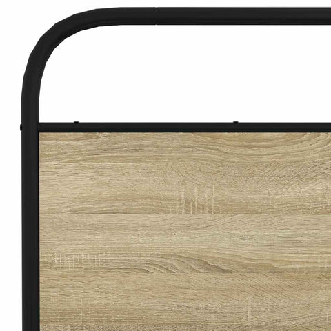 vidaXL Bed Frame Without Mattress 150x200 cm King Size Sonoma Oak Engineered Wood