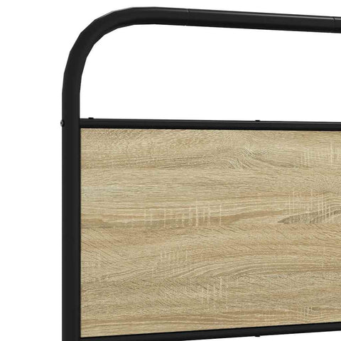 vidaXL Headboard Sonoma Oak 75 cm Steel and Engineered Wood