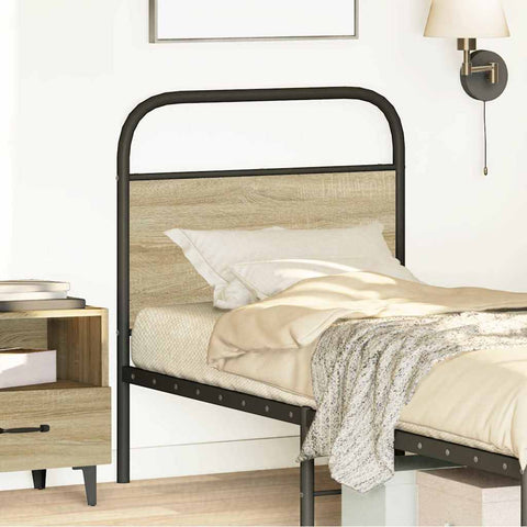 vidaXL Headboard Sonoma Oak 80 cm Steel and Engineered Wood
